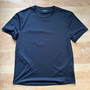 J.Lindeberg Ade Black Short Sleeve Performance Tee